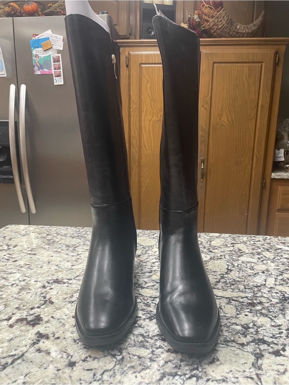 Easy Spirit Loretta Black Leather Boots